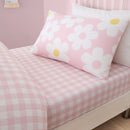 Bedlam Retro Daisy Fitted Bed Sheet in Pink