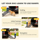 PawHut 191 x 20cm Dog Ramp for Car, Pet Stairs for Large Dogs, for SUVs