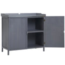 Outsunny Tool Cabinet Organiser 98 x 48 x 95.5 cm - Grey