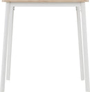 RILEY SMALL DINING SET - WHITE/LIGHT OAK EFFECT VENEER