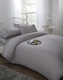 Ritz 300 Thread Count Satin Stripe Duvet Set in Silver