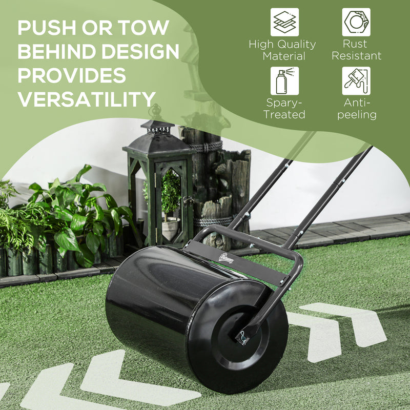 Outsunny Combination Push w/ 38L Sand or Water Garden Black