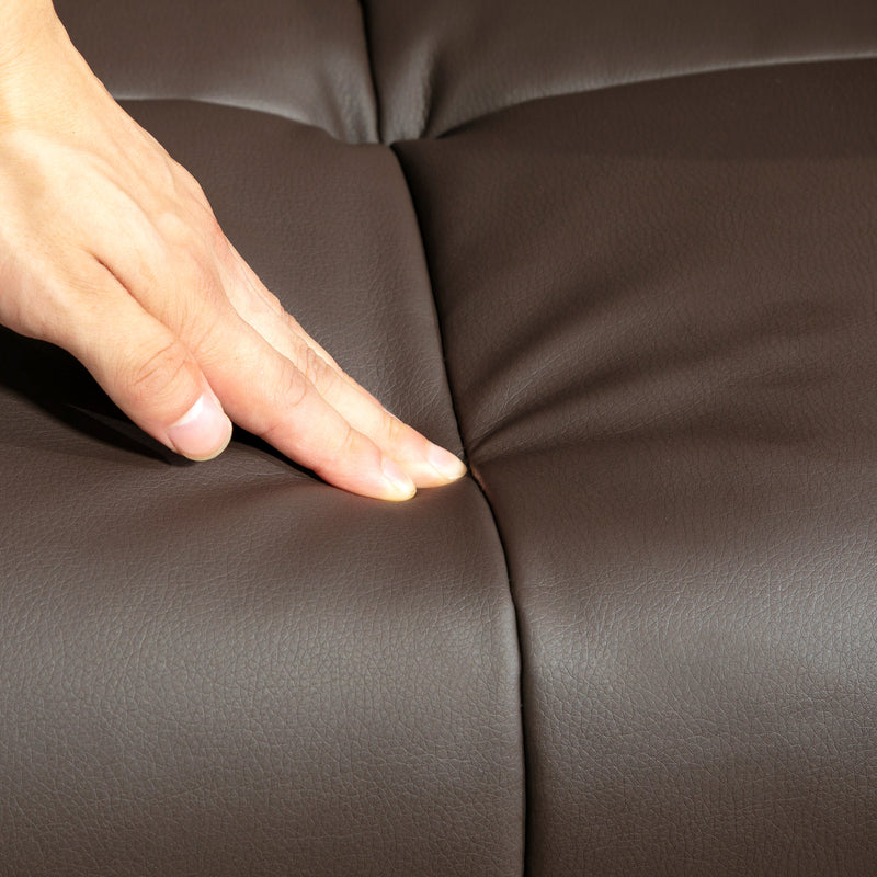 HOMCOM Massage Recliner Chair with Footstool and Hidden Storage