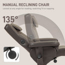 HOMCOM Massage Recliner Chair with Footstool and Hidden Storage