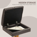 HOMCOM Massage Recliner Chair with Footstool and Hidden Storage