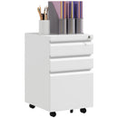 Vinsetto Filing Cabinet With Lock And Hanging Bar For Letter A4 Legal, White