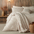 Fusion Geo Fleece Filled Cushion in Natural