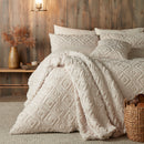 Fusion Geo Fleece Duvet Cover Set in Natural