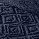 Fusion Geo Fleece Duvet Cover Set in Navy