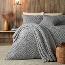 Fusion Geo Fleece Throw in Grey