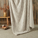 Fusion Geo Fleece Throw in Natural
