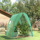 Outsunny Portable Greenhouse Gardening Plant Hot House with 2 Doors, Green