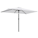 Outsunny Garden Parasol, Outdoor Umbrella With Tilt Function, Cream White