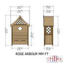 Rose Pressure Treated Arbour