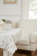 Rosie Embroidered Arm Caps in Cream