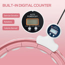 SPORTNOW Smart Weighted Hula Hoop With 16 Detachable Knots And Digital Counter