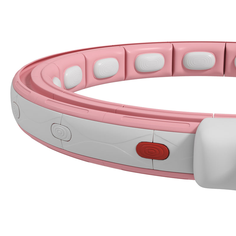 SPORTNOW Smart Weighted Hula Hoop With 16 Detachable Knots And Digital Counter