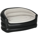 Outsunny Inflatable Chair with Soft Plush Fabric for Movie Watching, Grey