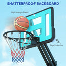 SPORTNOW 146-236cm Adjustable Basketball Hoop Outdoor, Portable on Wheels
