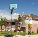 SPORTNOW 146-236cm Adjustable Basketball Hoop Outdoor, Portable on Wheels