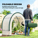 Outsunny Foldable Small Greenhouse, Mini Greenhouse With PE Base, Green