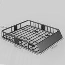 HOMCOM 90.7 kg Universal Roof Rack Basket, Steel Car Rooftop Luggage Holder