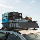 HOMCOM 90.7 kg Universal Roof Rack Basket, Steel Car Rooftop Luggage Holder