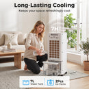 HOMCOM Portable Air Cooler, 3-In-1 Evaporative Air Cooler With 7L Water Tank