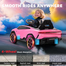 AIYAPLAY Licensed Lamborghini Electric Ride On Car With Suspension, Pink