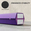 SPORTNOW 7.7ft Folding Gymnastics Balance Beam With Anti-Slip Base, Purple
