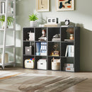 HOMCOM 6-Cube Bookshelf, Display Shelving Unit for Home Office