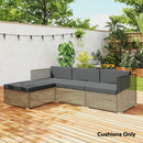 Outsunny 7-Piece Patio Furniture Cushions Water-Repellent 60x60cm, Dark Grey