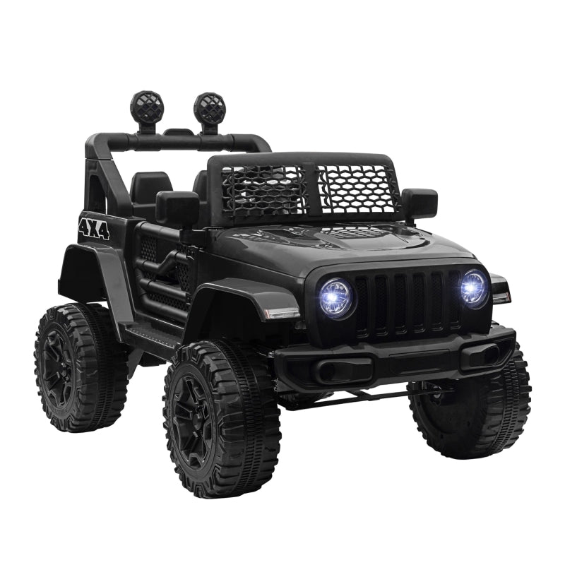 HOMCOM Kids Electric Ride on Car Truck Off Road 12v - Black