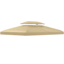 Outsunny 3x4m Gazebo Replacement Roof Canopy 2 Tier Top UV Cover
