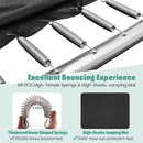 Rectangle Outdoor Trampoline 317 x 255 cm Backyard Trampoline-Green