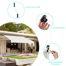 Retractable Telescopic Awning Sun Shade with Manual Crank Handle-Beige