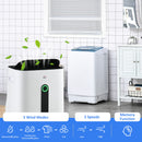 HOMCOM 20L/Day Quiet Air Dehumidifier With Purifier, Timer, For Home Laundry