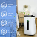 HOMCOM 20L/Day Quiet Air Dehumidifier With Purifier, Timer, For Home Laundry