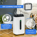 HOMCOM 20L/Day Quiet Air Dehumidifier With Purifier, Timer, For Home Laundry