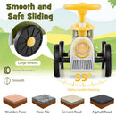 Ride on Push Car Train with Sound Button and Storage Compartment-Green