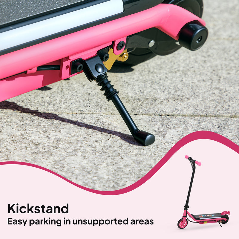AIYAPLAY Electric Scooter for 6-14 with Dual Brakes & Colourful Light