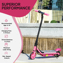 AIYAPLAY Electric Scooter for 6-14 with Dual Brakes & Colourful Light