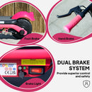 AIYAPLAY Electric Scooter for 6-14 with Dual Brakes & Colourful Light