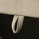 HOMCOM Convertible Modular Sectional Sofa W/ Storage Wood Frame Light Brown