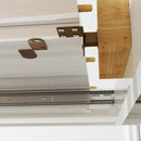 HOMCOM Extendable Dining Table, Seats 4-6 People, High Gloss White