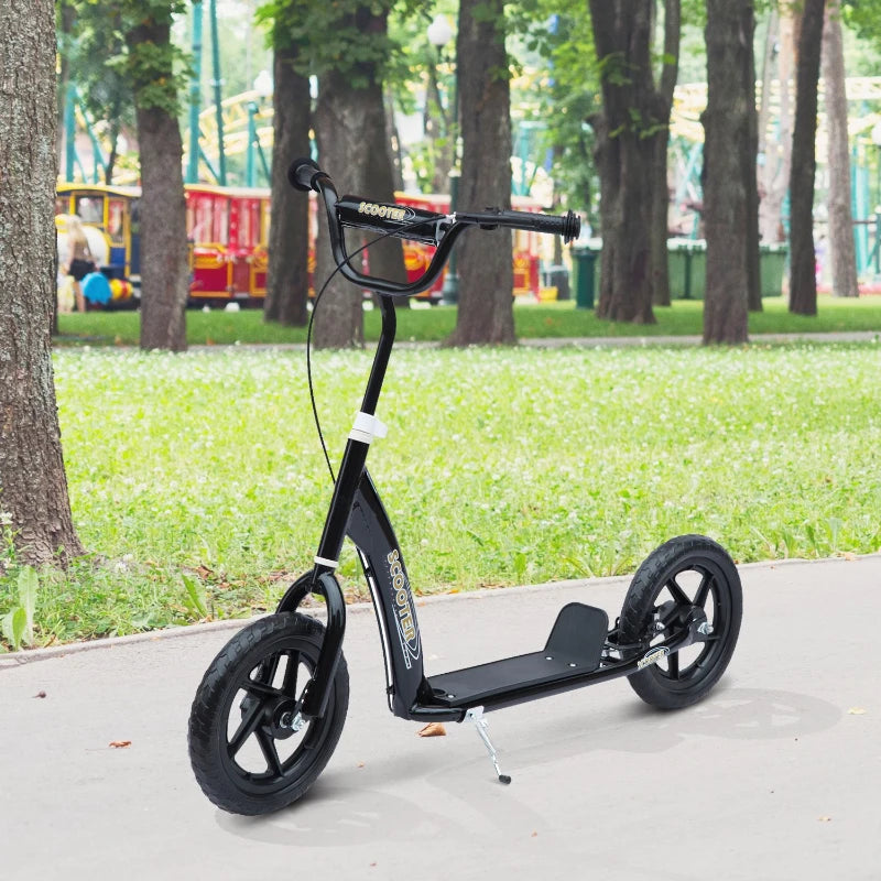 HOMCOM Teen Push Scooter - Black