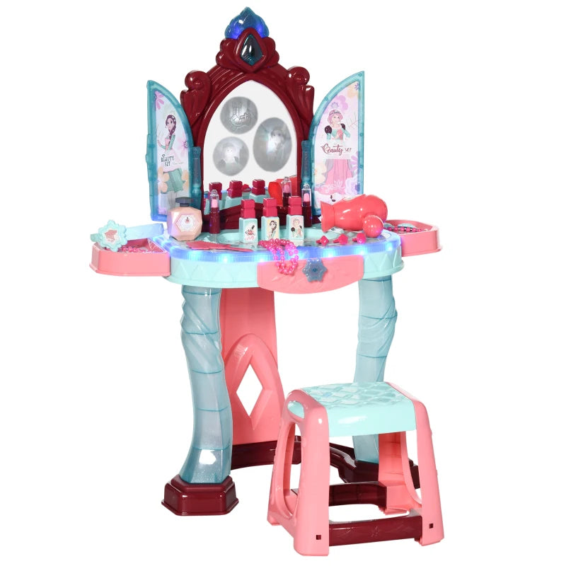 AIYAPLAY Dressing Table Playset - Blue & Pink