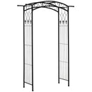 Outsunny 211cm Height Metal Garden Arch Arbor for Wedding Decor