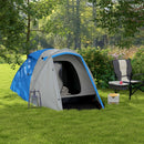 Outsunny 2 Man Camping Tent with Living Area, 2000mm Waterproof, Yellow