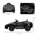 HOMCOM McLaren Licensed Kids Electric Ride-On Car w/ Remote Control - Black
